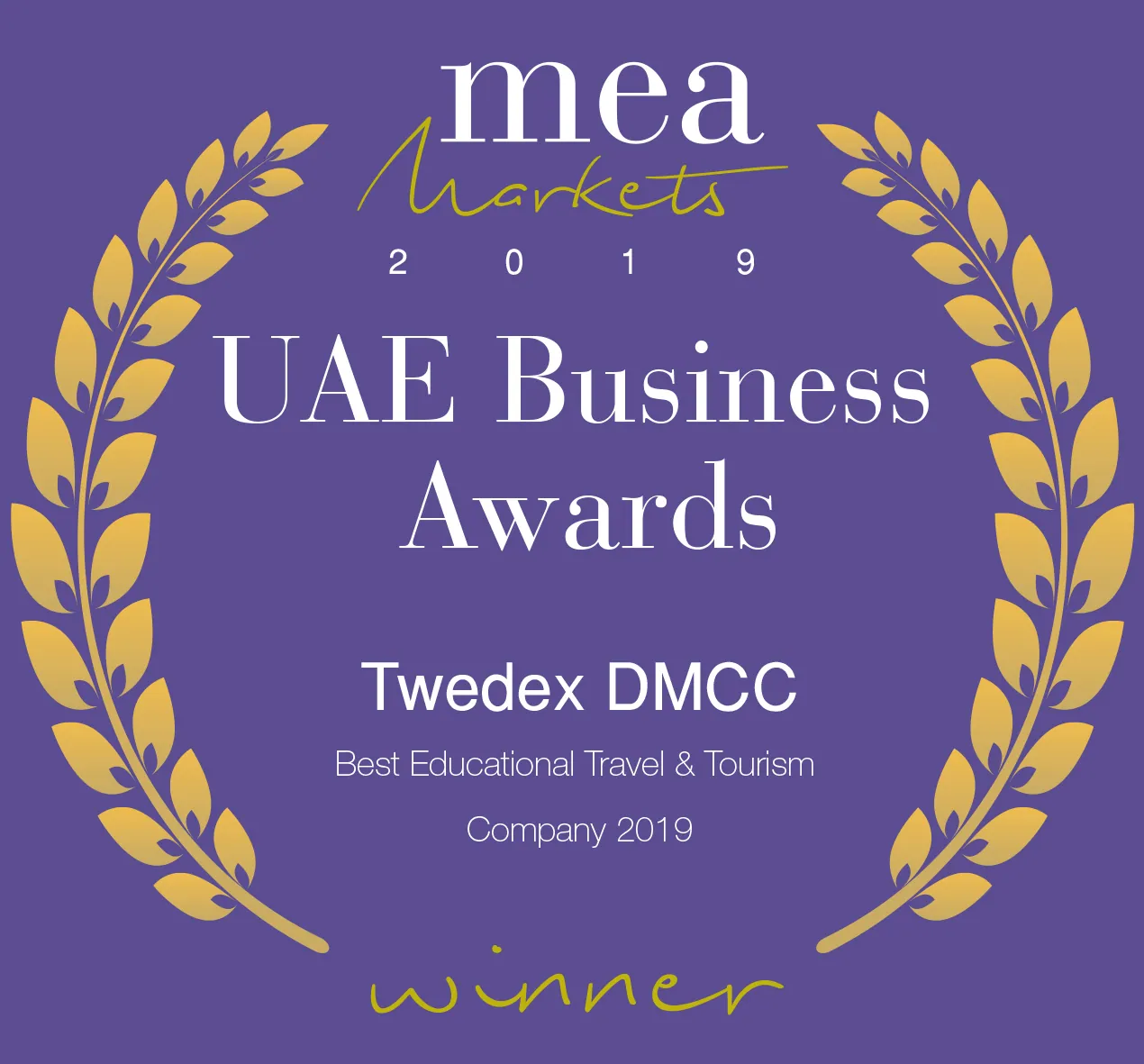UAE Business Awards Winner - TWEDEX