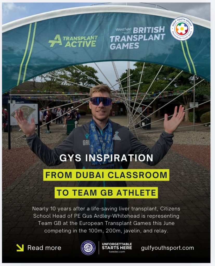 GYS INSPIRATION: GUS ARDLEY-WHITEHEAD’S ROAD TO THE EUROPEAN TRANSPLANT GAMES
