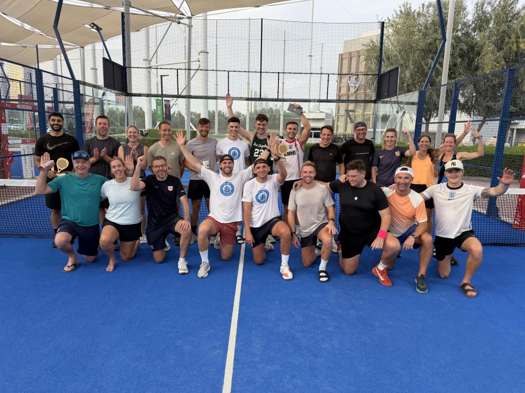  Teachers from across Dubai competing in the TWEDEX Padel Competition at Emirates Golf Club.