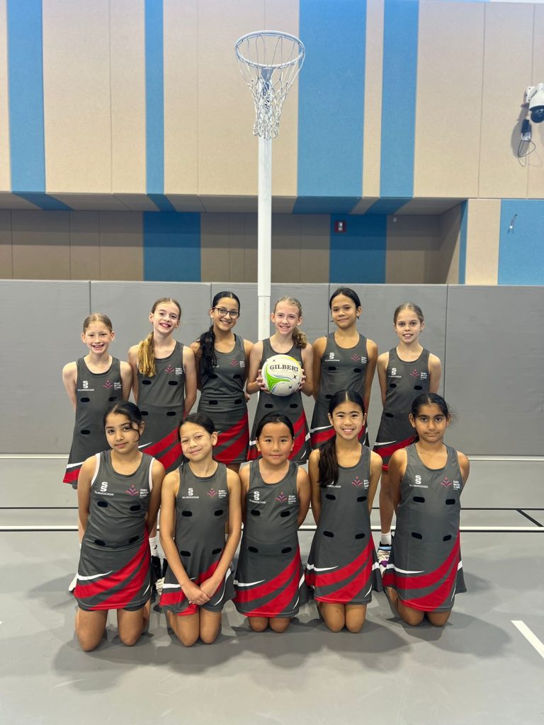 Sophia and Isabella with team mates from DBS Jumeirah during BSME in Muscat.