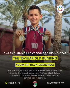 GYS RISING STAR: IS LEON TONIUTTO THE FASTEST 10-YEAR-OLD IN DUBAI?