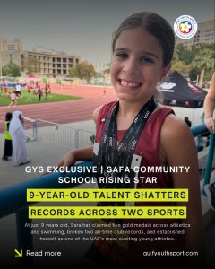 GYS RISING STARS: THE DUAL-SPORT SENSATION – EMIRATI PRODIGY SARA BLASES A TRAIL IN THE POOL AND ON THE TRACK